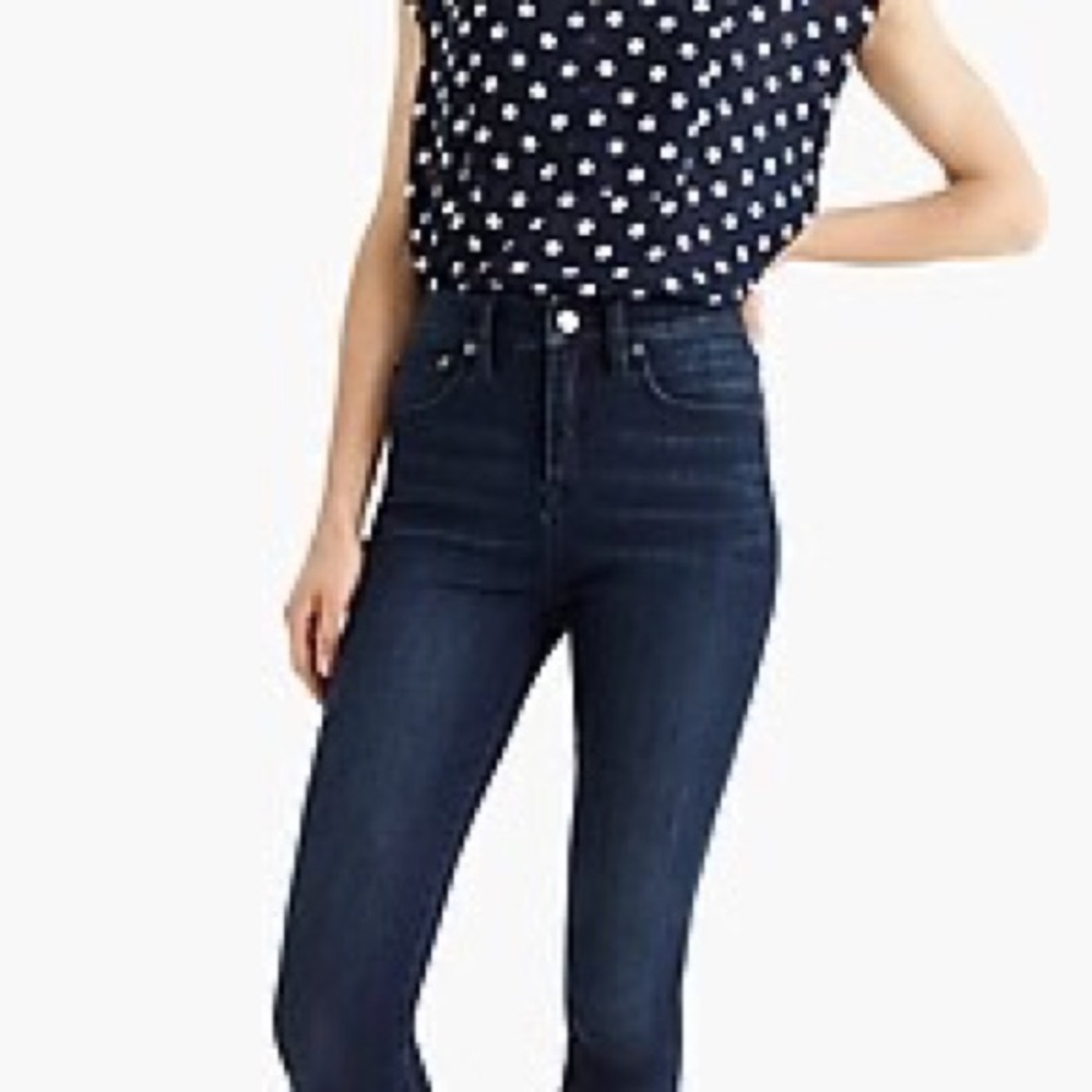 J Crew 10" HIGHEST-RISE TOOTHPICK TENCEL™ SZ 29 - Picture 2 of 10